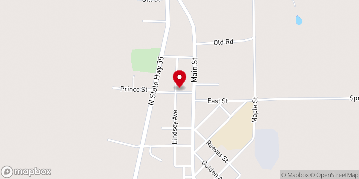 Map showing location of Walnut Grove Cumberland Presbyterian Church