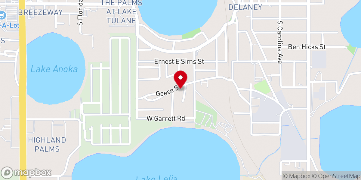Map showing location of Church of God In Christ