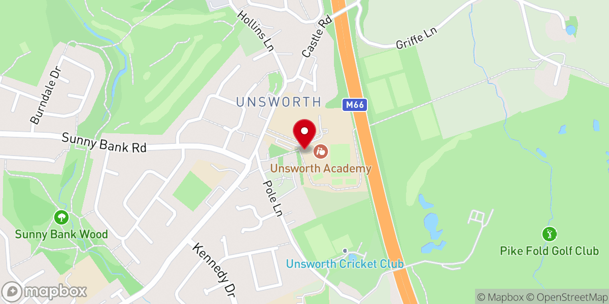 Map showing location of Community Baptist Church