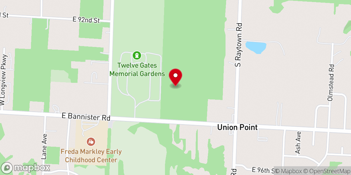 Map showing location of New Ransom Jesus Church