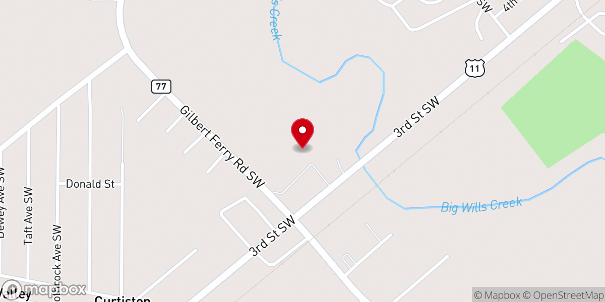 Map showing location of Rapha Ministries Thrift Store