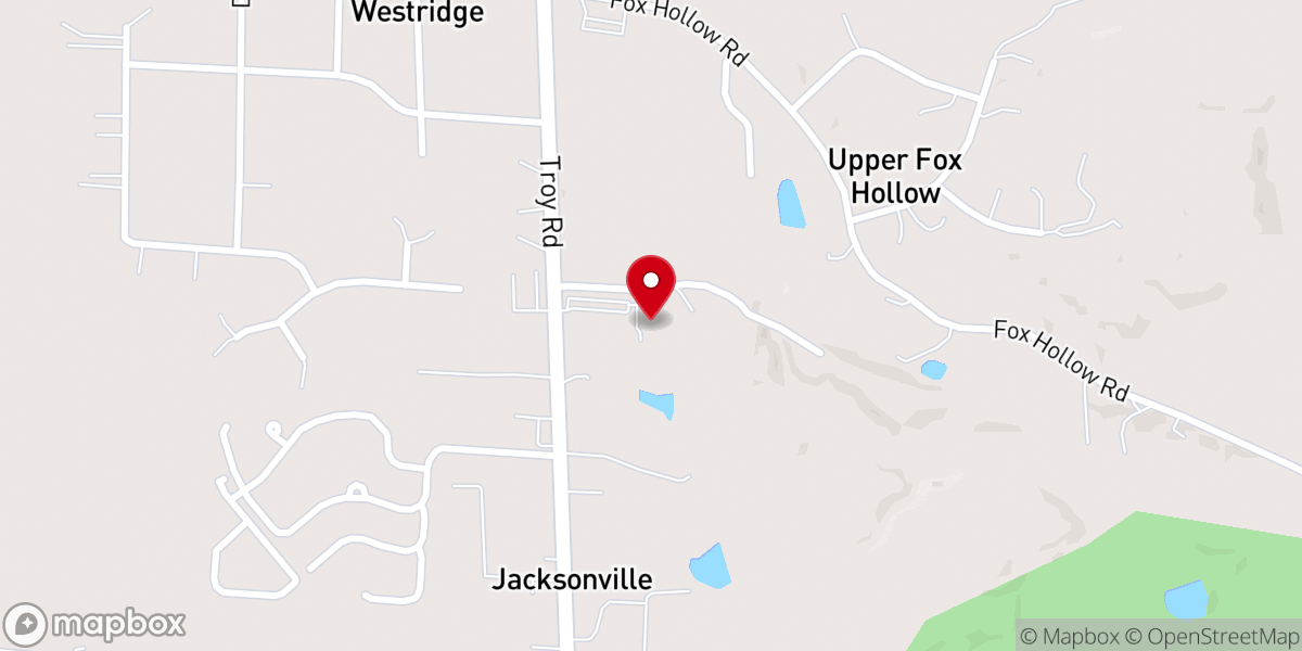 Map showing location of Potters House Church