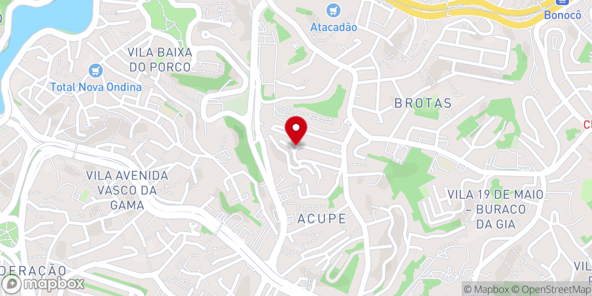 Map showing location of Paróquia Nossa Senhora de Fátima