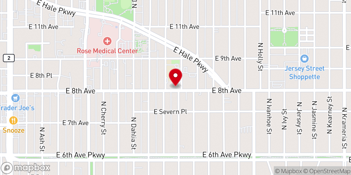 Map showing location of Christ the King Roman Catholic Church