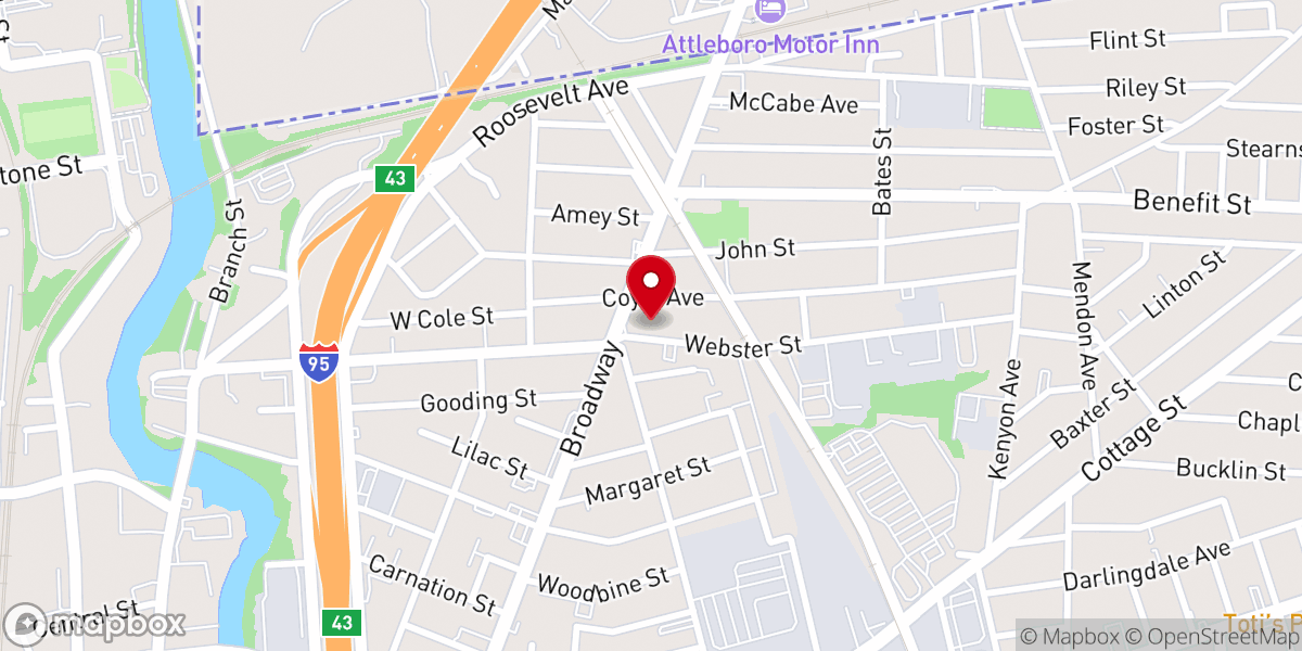 Map showing location of Our Lady of Consolation Church