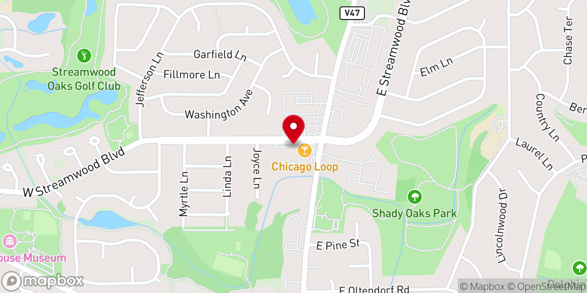 Map showing location of Christ Community Church - Streamwood Campus