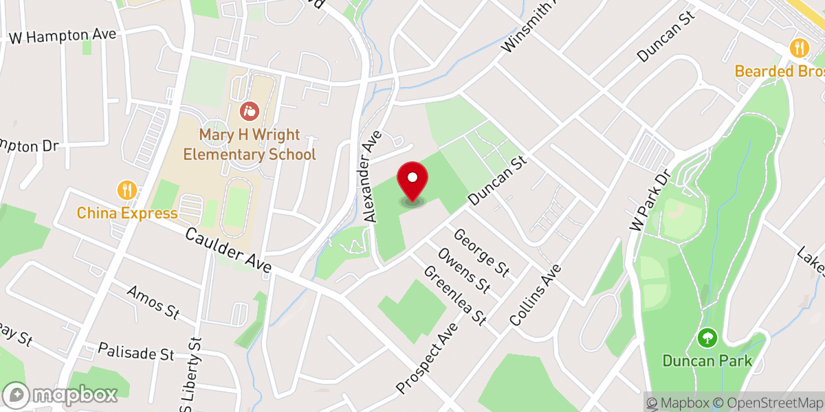 Map showing location of Messiah Baptist Church