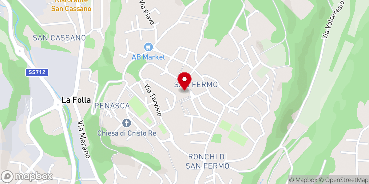 Map showing location of Chiesa di Santa Maria