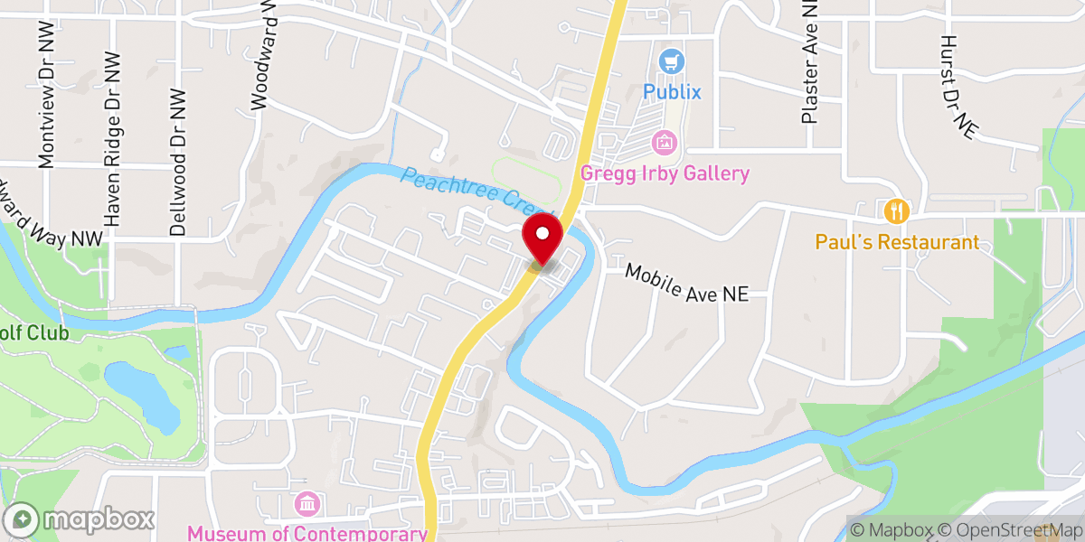 Map showing location of House of Love Atlanta Inc