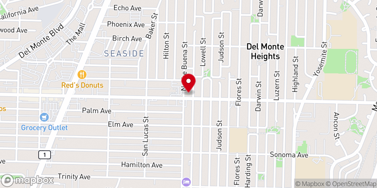 Map showing location of The Carpenter's House