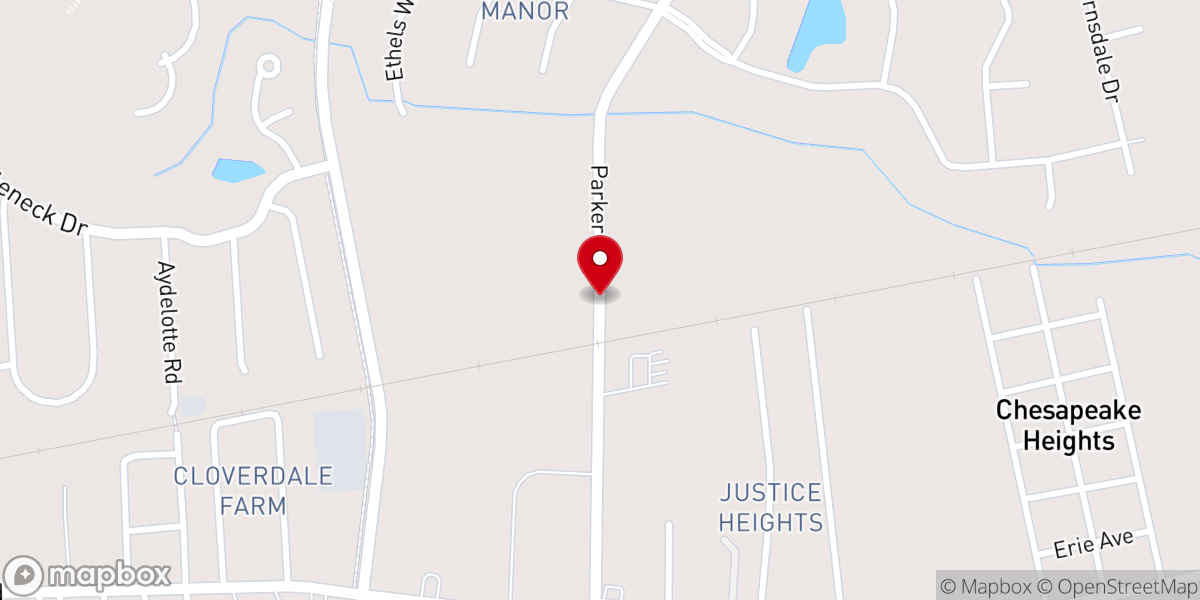 Map showing location of Providence Presbyterian Church