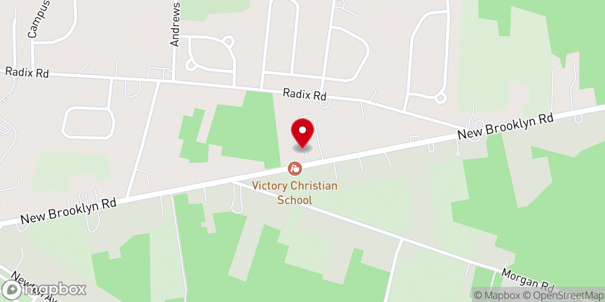 Map showing location of Open Bible Baptist Church
