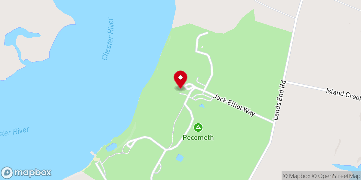 Map showing location of Pecometh United Methodist Camp and Retreat Ministries Inc