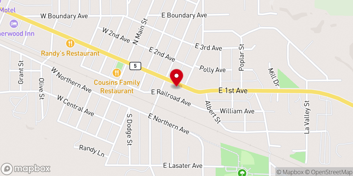 Map showing location of Plentywood Lutheran Church
