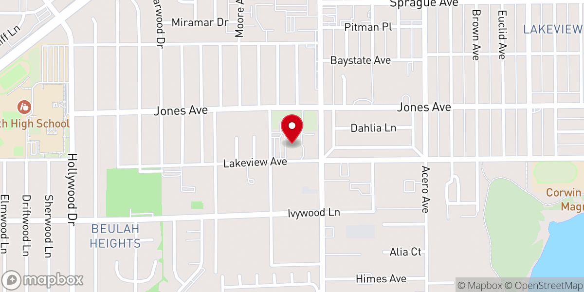 Map showing location of Holy Family Catholic Church