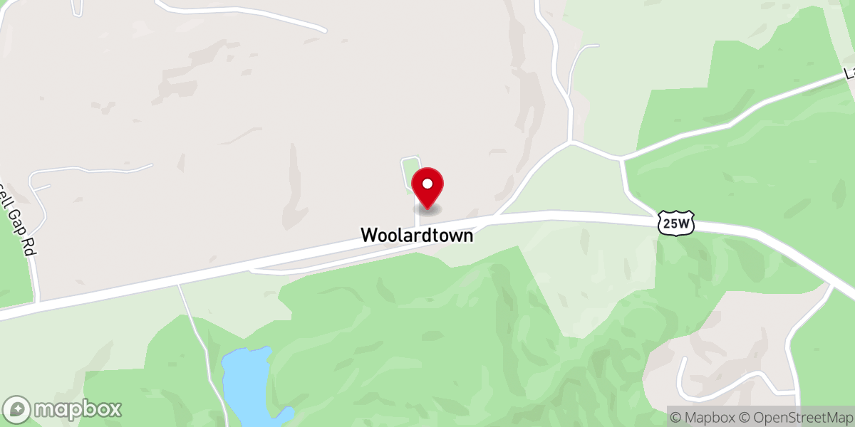 Map showing location of McCampbell Church