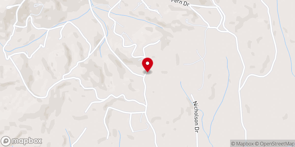 Map showing location of Pleasant Gap Church