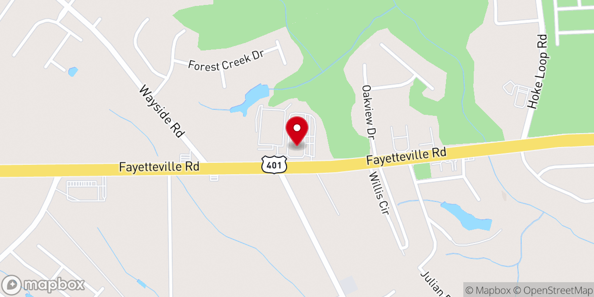Map showing location of RockFish Church