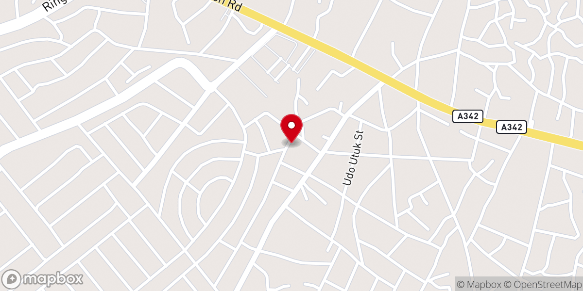 Map showing location of Regina Coeli Parish, Shelter Afrique