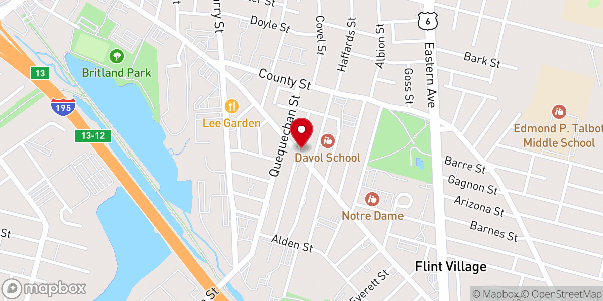 Map showing location of Philadelphia International Assembly Of God