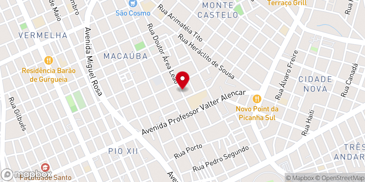 Map showing location of Assembléia de Deus Vivendo Uma Nova Vida