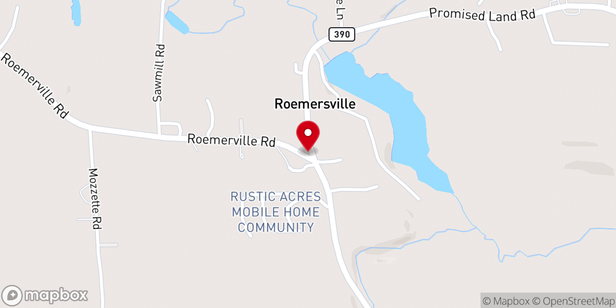 Map showing location of Wayside Gospel Chapel