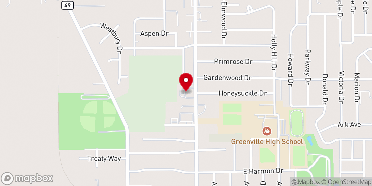 Map showing location of United Missionary Church