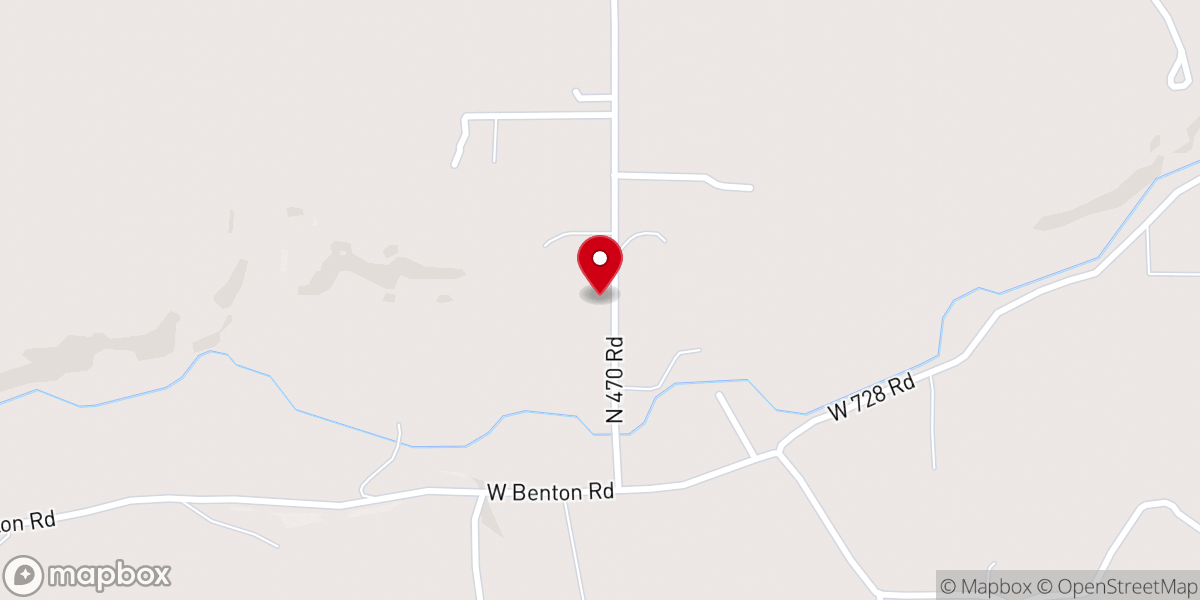 Map showing location of Double Springs Church