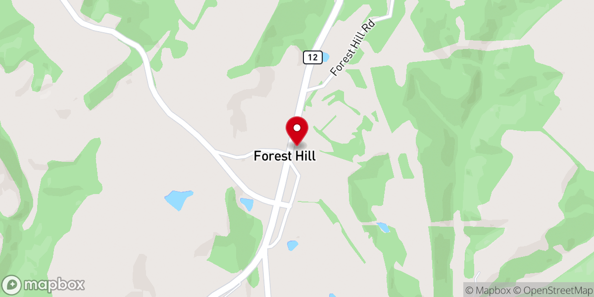 Map showing location of Forest Hill United Methodist Church