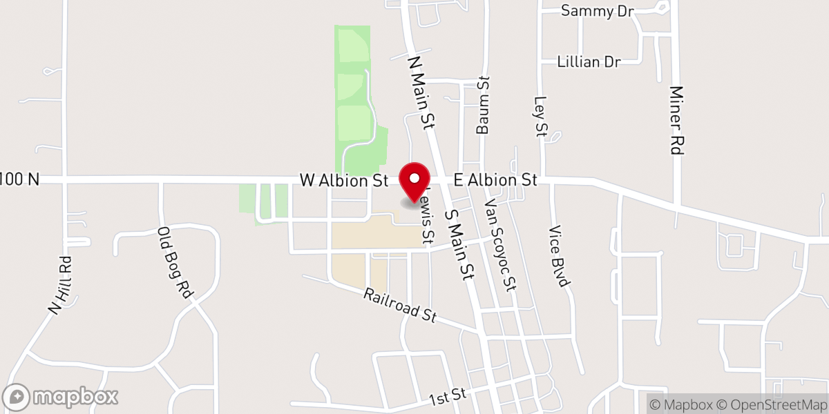 Map showing location of Immanuel Lutheran Church