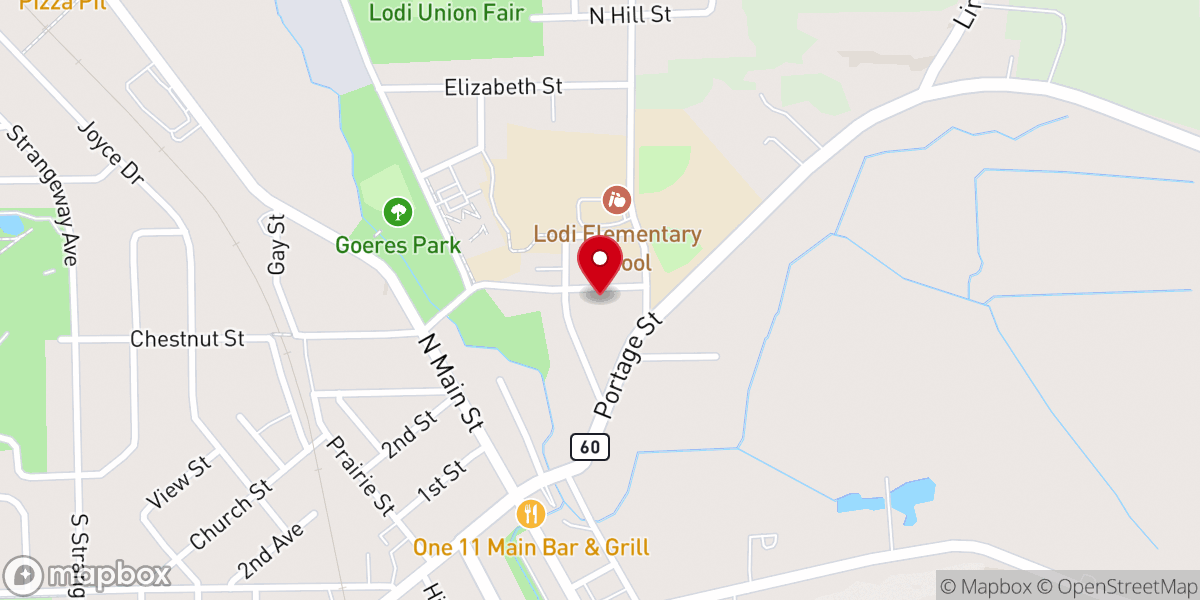 Map showing location of New Life Christian Church