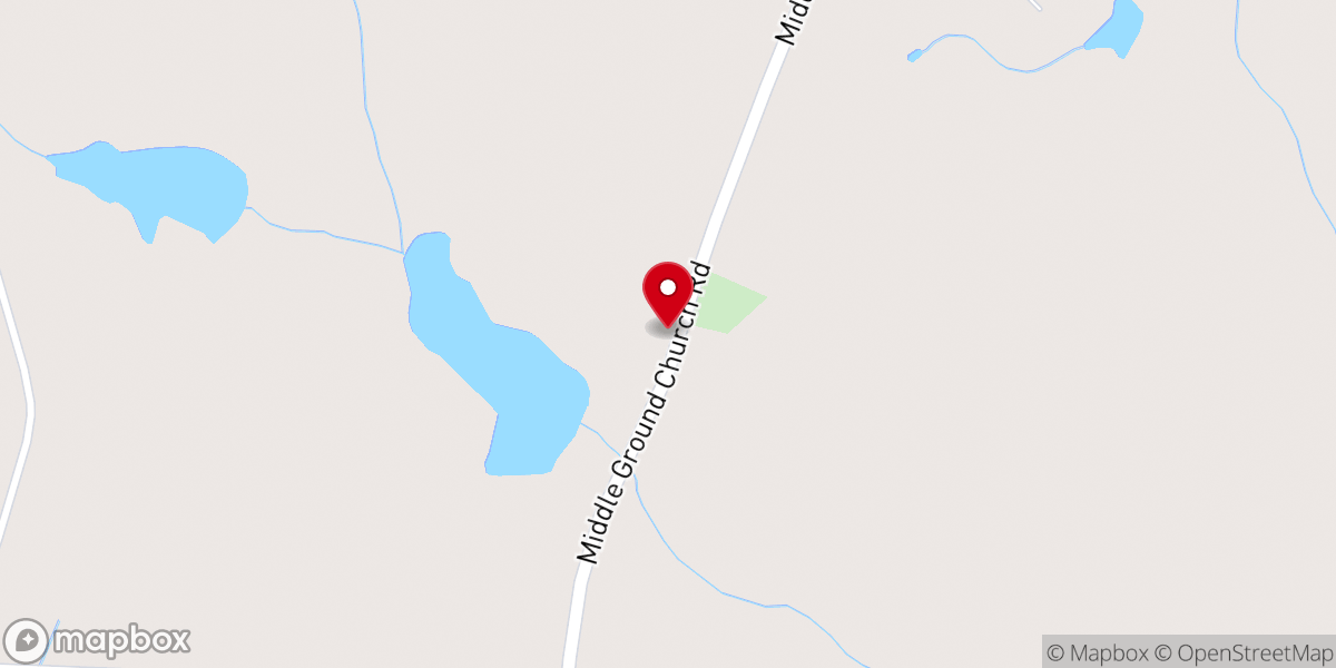 Map showing location of Middle Grounds Church