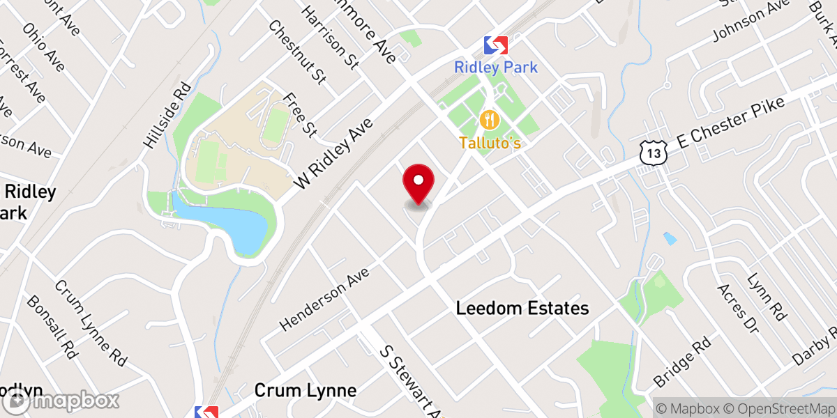 Map showing location of Christ Church (Episcopal)