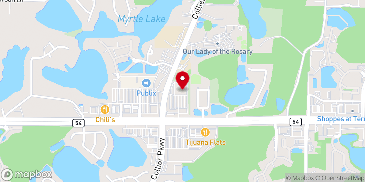 Map showing location of Crunch Fitness - Land O'Lakes