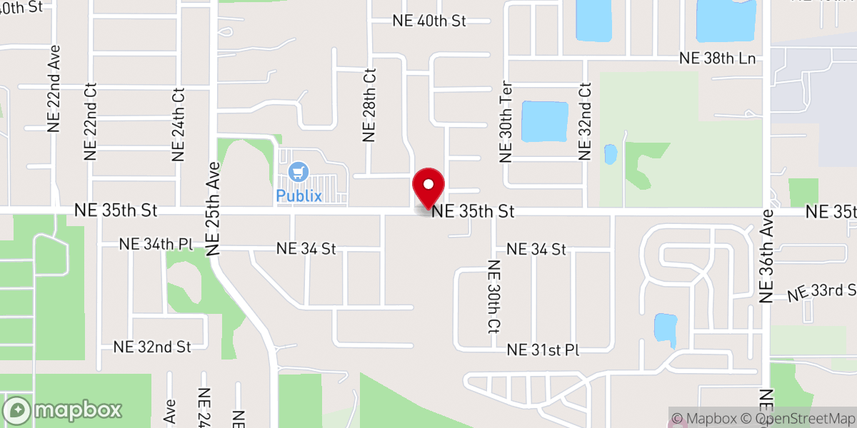 Map showing location of Life Tabernacle