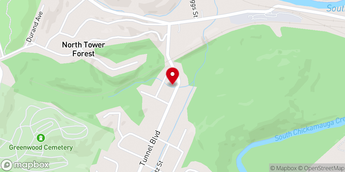 Map showing location of New United Missionary Baptist Church