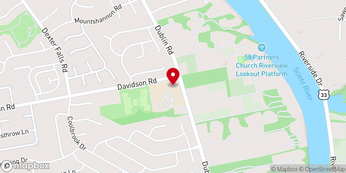 Map showing location of St Brendan Church