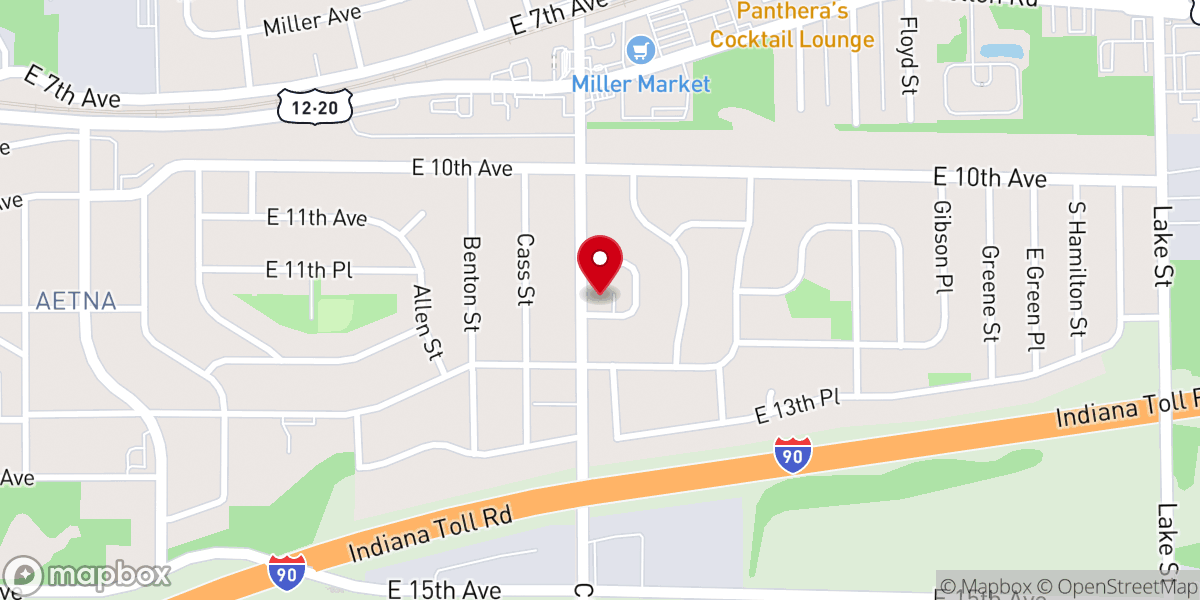 Map showing location of Universal Church of the Nazarene