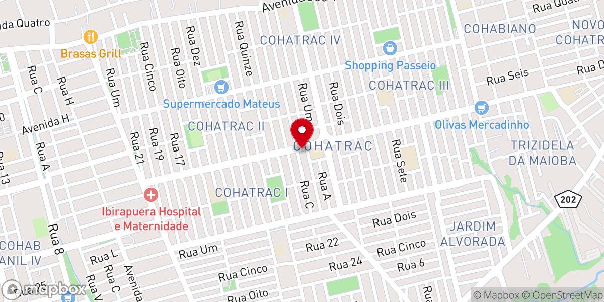 Map showing location of Santuário Nossa Senhora de Nazaré
