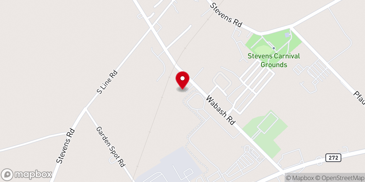 Map showing location of Crossfire Youth Ministries