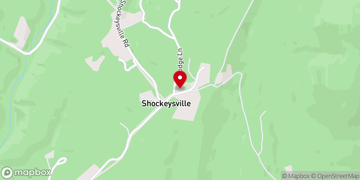 Map showing location of Shockeysville United Methodist Church