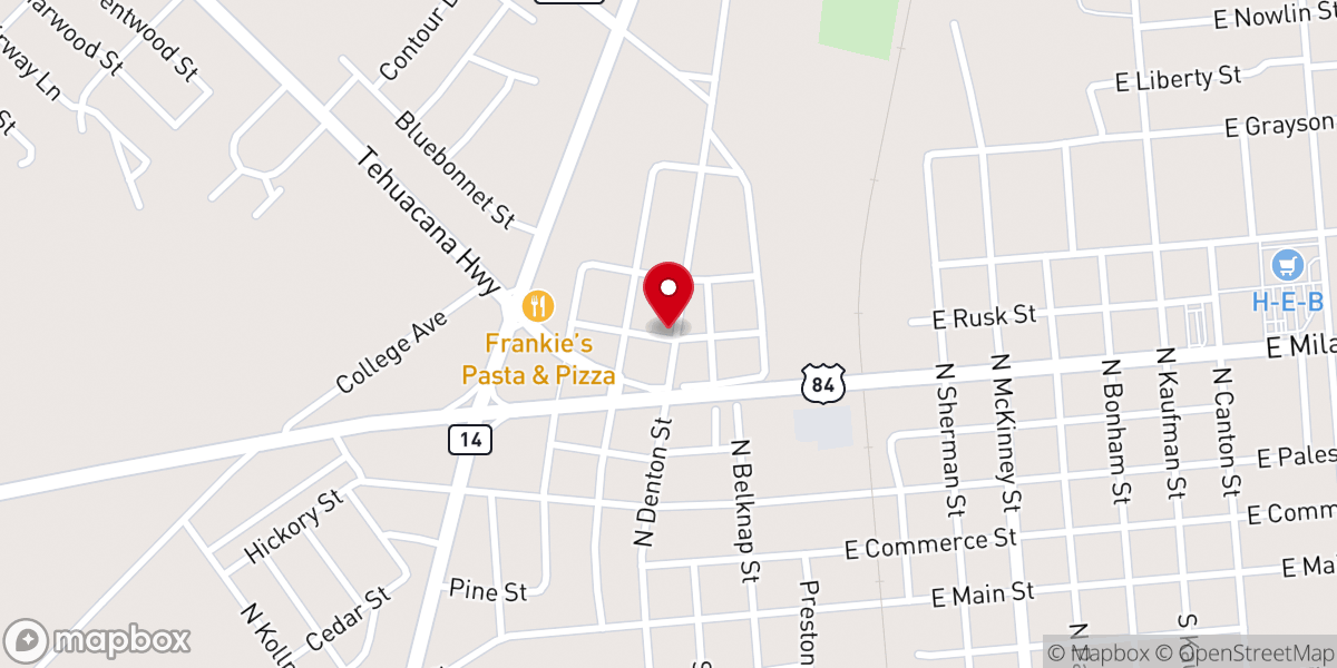 Map showing location of Haynes Temple Church of God