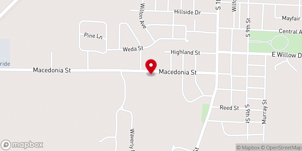 Map showing location of New Vision Church
