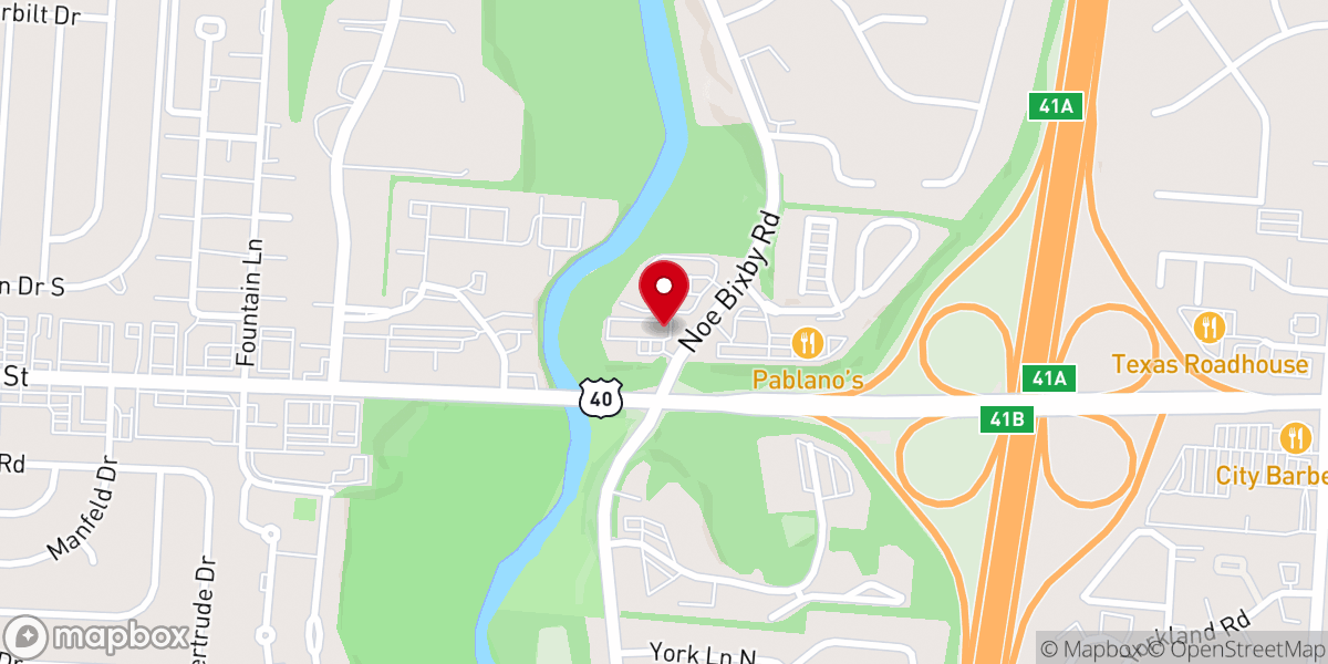 Map showing location of First Baptist Church