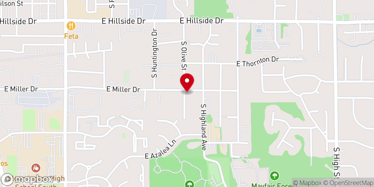 Map showing location of Church of Jesus Christ Apostolic