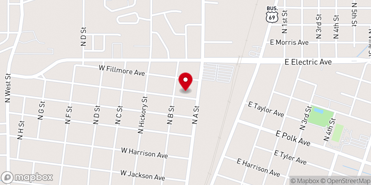 Map showing location of Living Word Church