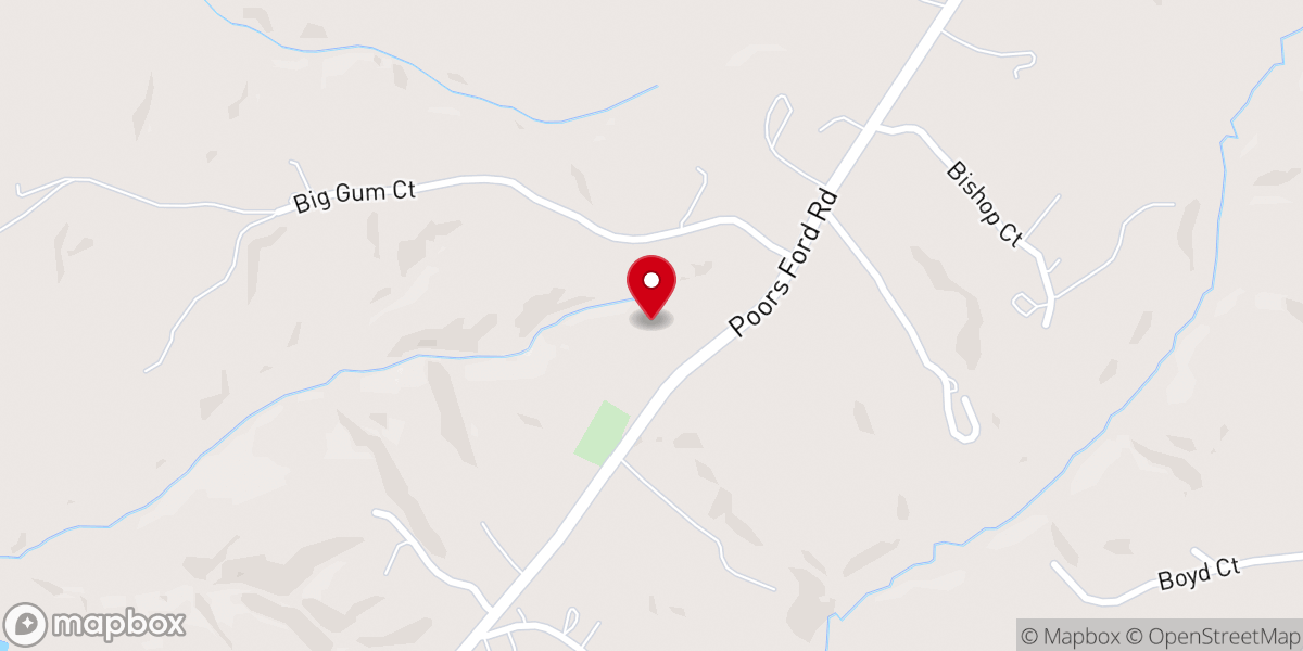Map showing location of Kistlers Chapel Methodist Church