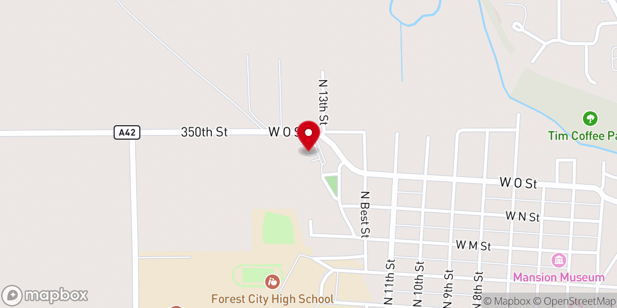 Map showing location of St James Catholic Church