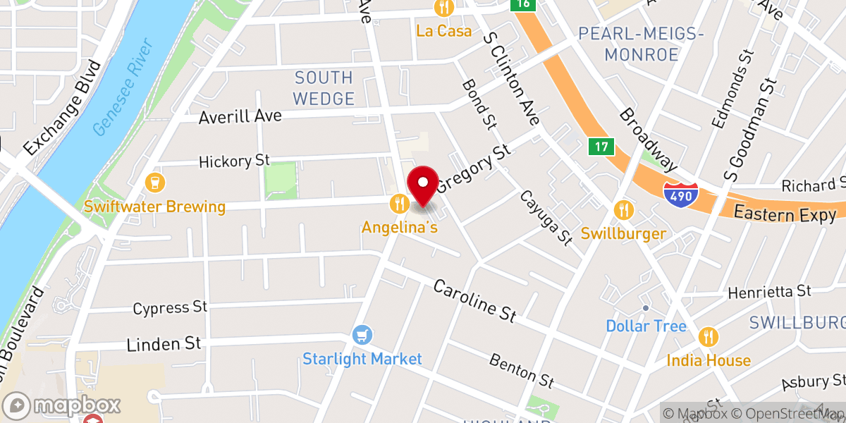 Map showing location of Emanuel Church of Jesus