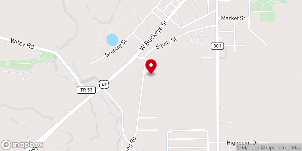 Map showing location of Church of God